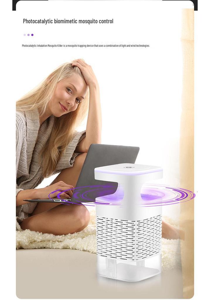 USB Mosquito Killer Lamp: LED Suction Trap & Repeller for Home