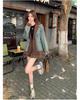 2024 Women's Trendy Autumn Patchwork Suit Collar Denim Jacket