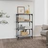 VidaXL Bookcase Sonoma Grey 60x33x100 Cm Engineered Wood Steel 819330