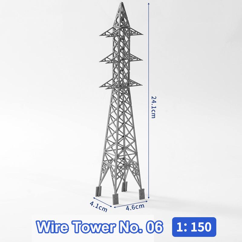 Model Electric Power Tower 1 To 150 Abs High Voltage Transmission Structure Toy For Diy Train Set Architecture Display