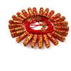 Chinese New Year Hanging Decorations 2 Pack Large Firecrackers Decor Traditional Red Lucky Oriental Pendant Ornaments for Lunar New Year Decorations