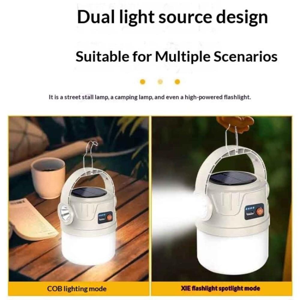 IP55 Waterproof Solar Powered Light LED Light Rechargeable Light Camping Light  Hiking Tent