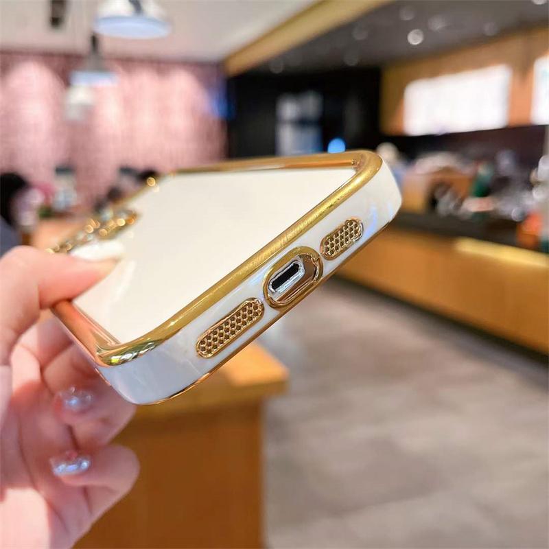 For iPhone 15 Pro Max Luxury Electroplated TPU Phone Case For iPhone 14 13 12 11 Pro Max X XS XR XS Max 8 7 Plus Shockproof Cover