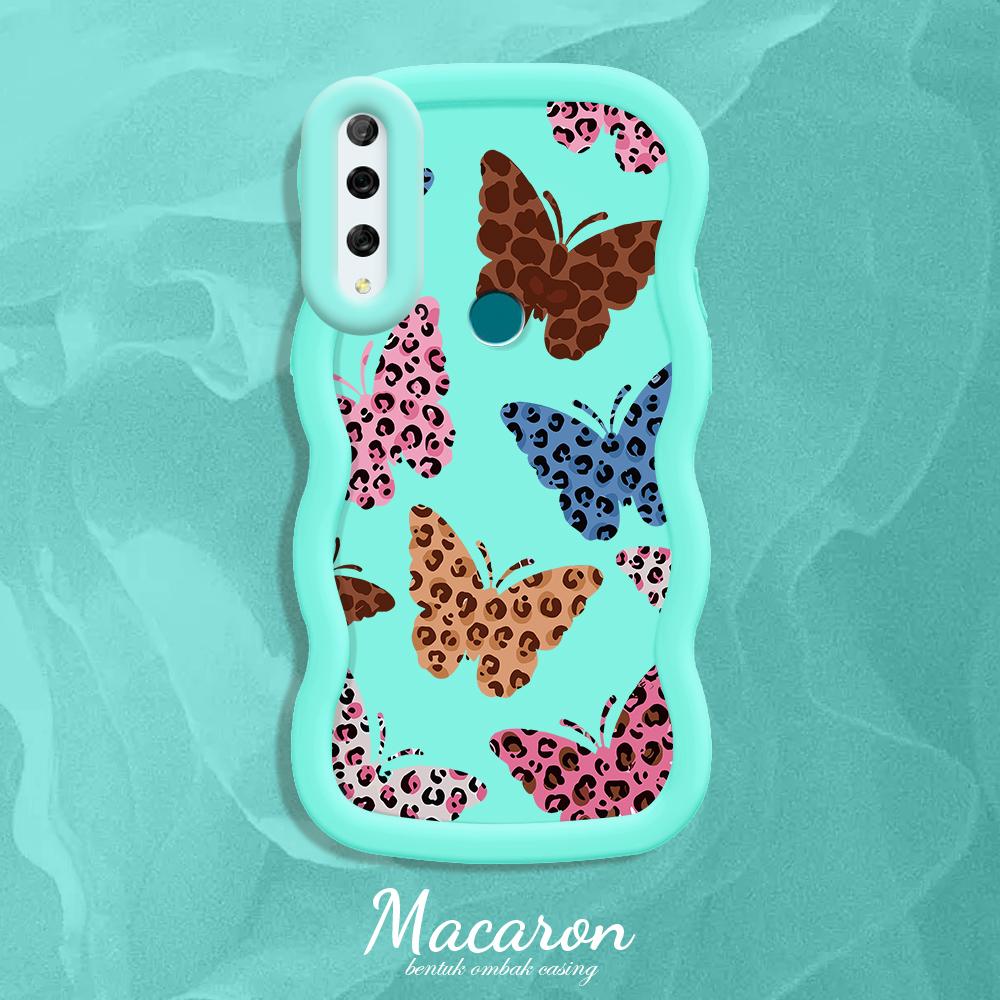 

Окрашенный узор Big Wave Edge Мягкий силиконовый материал Macaron чехол для телефона противоударный защитный резиновый чехол для iPhone Huawei Honor Infinix Tecno Tecno Pova 6 Neo синий