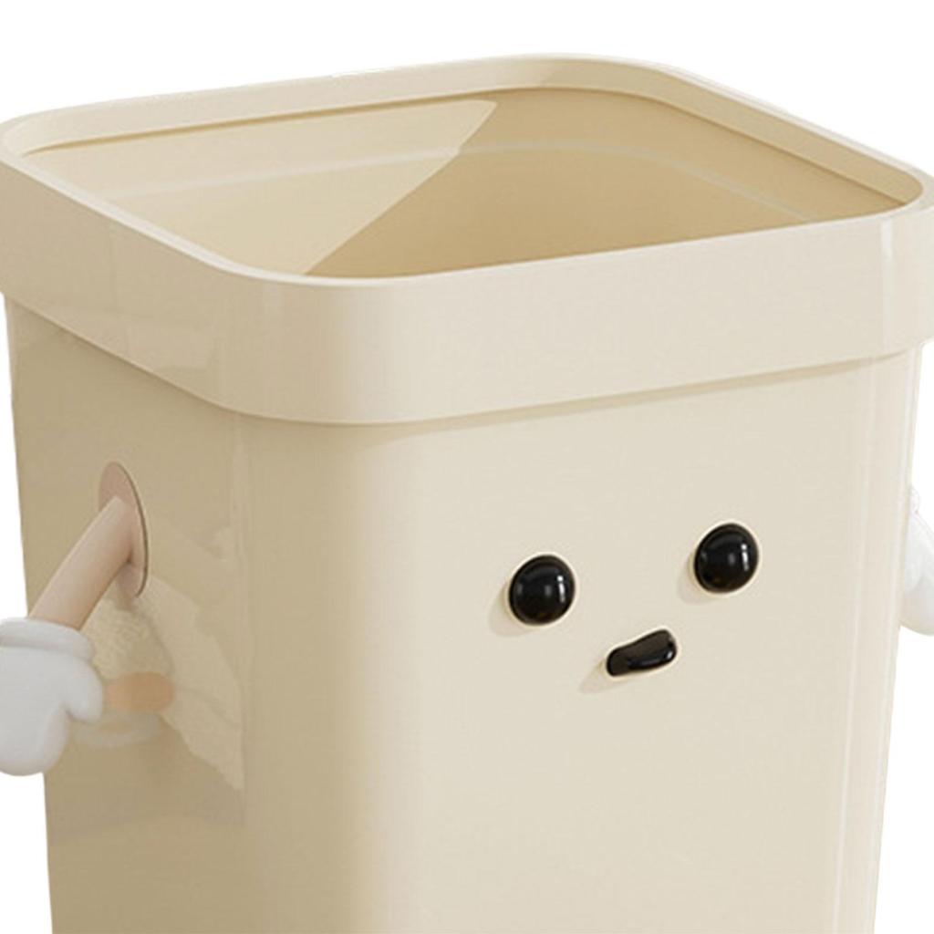 Creative Trash Can Lightweight Sturdy Interesting Multifunctional Rubbish Container for Under Desk Living Room Home Study Dorm