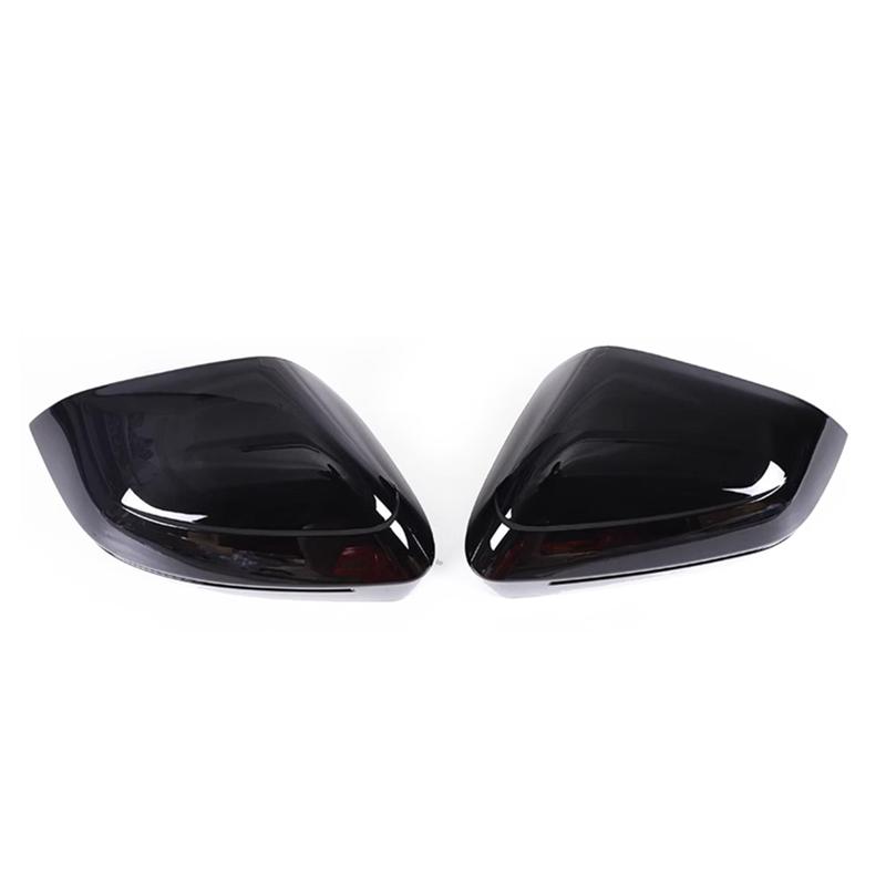 M63K-Car Rearview Mirror Cover For BMW 5 Series I5 2024 Present Rear View Mirror Trim Decorate Modified Bright Black