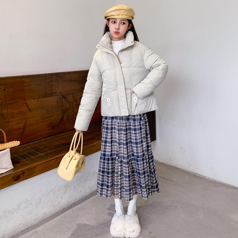 Kvinnor Höst Vinter Soild Färg Tjocka Ytterkläder Bomull Vadderad Hooded Warm Jacket Coat