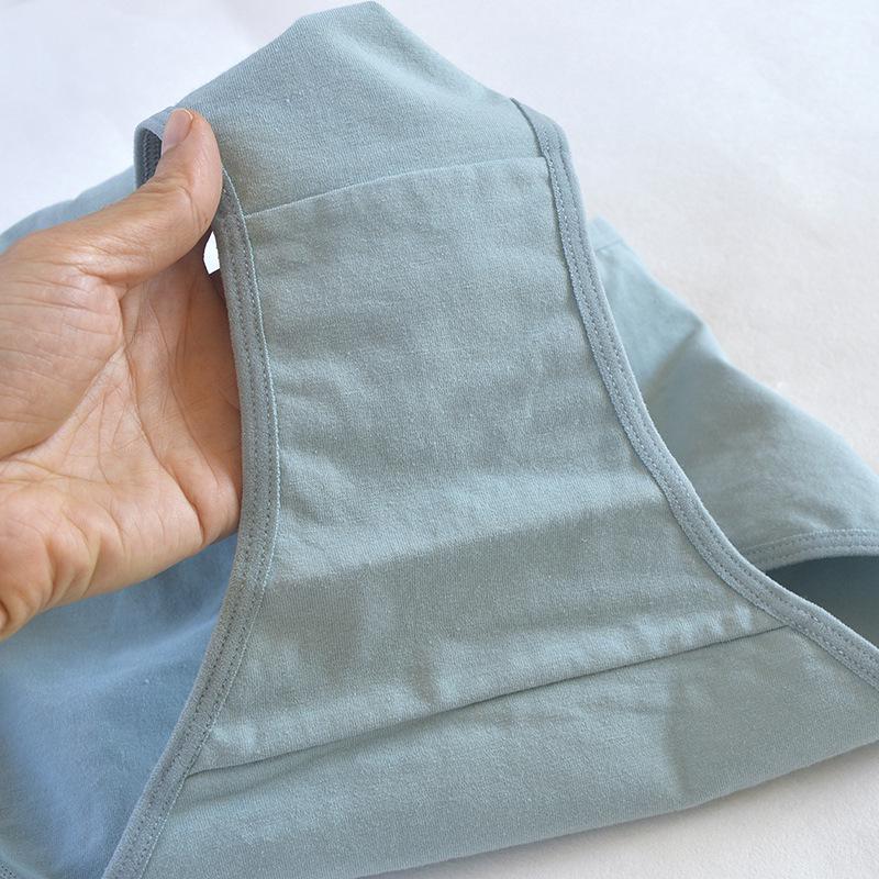 Cuecas de Algodão de Cintura Alta Tamanho Plus para Mulheres - Estilo Europeu e Americano