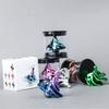 WINSPIN Toy Pneumatic Gyro Portable Fingertip Decompression Desktop Toy Wind Blowing Rotating Multicolor Gyro Children's Gift