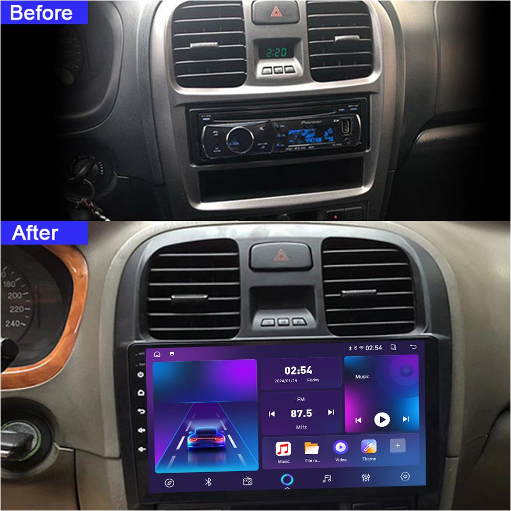 Android Car-Play Car Radio For Hyundai Sonata EF 2002-2007 Multimedia Player Head Unit Stereo GPS Navigation BT WIFI,2+64GB