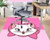 1pc Pink Kitty Bow Carpet for Playroom Bedroom Living Room Sofa Home Decor,kids Game Area Rug Non-slip Floor Mat Y728139