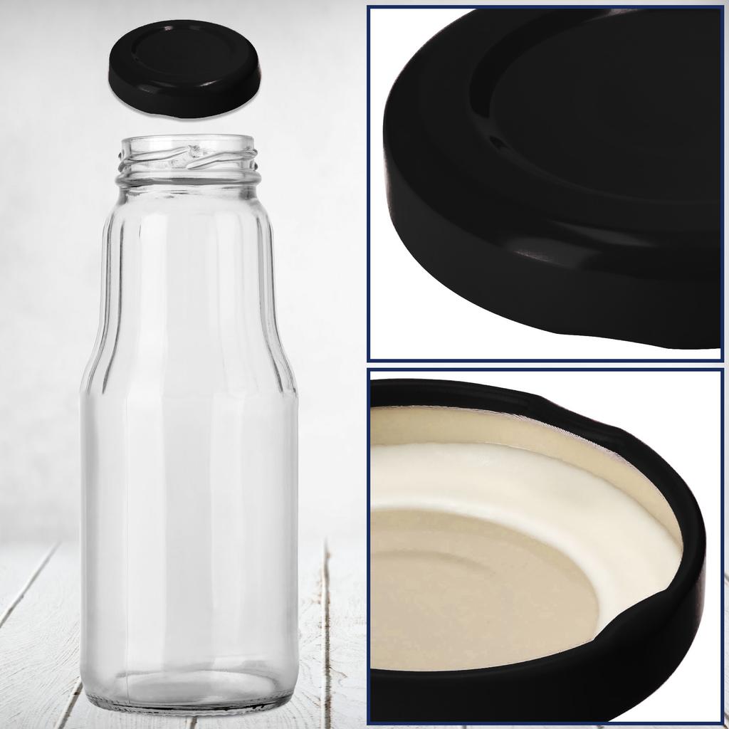 KADAX Schraubdeckel für Gläser Deckel Gläser Deckel fi48 10 Stück 4-Laschen