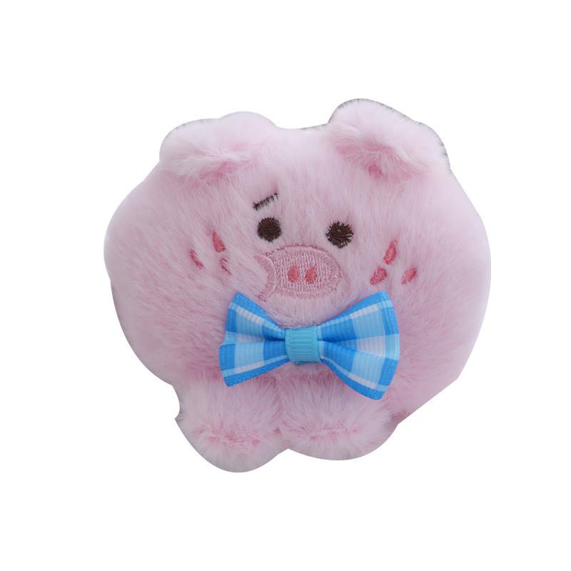Sweet Adorable Pig Plush Toy With Bow Tie Keychain Perfect For Kids Collectors And