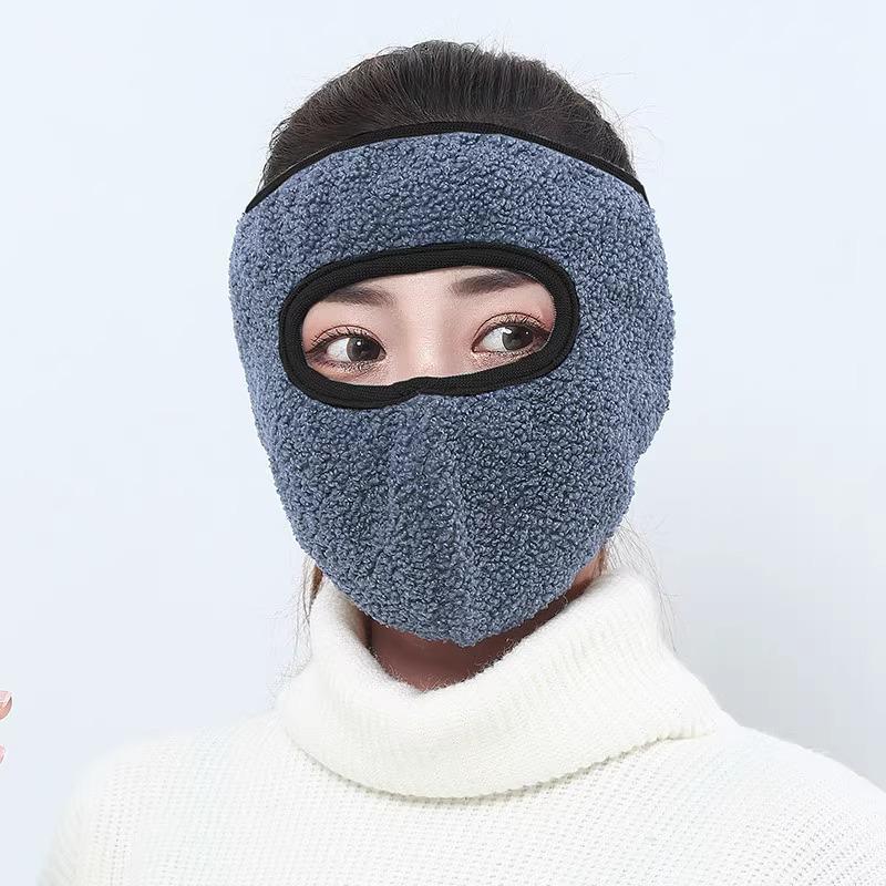 Winddichte & Staubdichte Kaltwetter-Fahrrad-Vollgesichtsmaske mit Ohren- und Nackenschutz