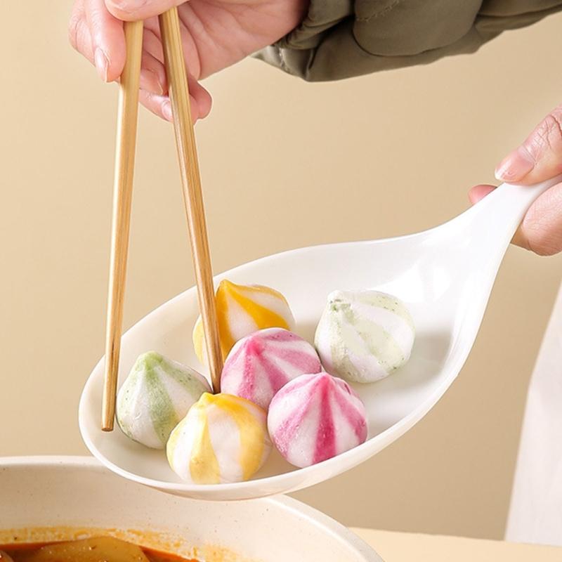 2Pcs Appetizer Eating Tray Handheld Dish Fried Chicken Snacks Plate Large Spoon Tray Fruit Dessert Cake Platter Easy Use