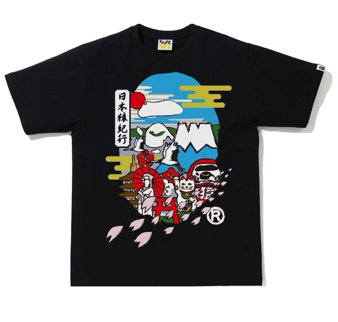 

BAPE Культура Японии Обезьянья Голова Футболка Черная Размер 2XL Совершенно Новая M