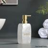 Hotel-Style Refillable Pump-Action Hand Sanitizer Bottle and Bathroom Shelf Tray Set