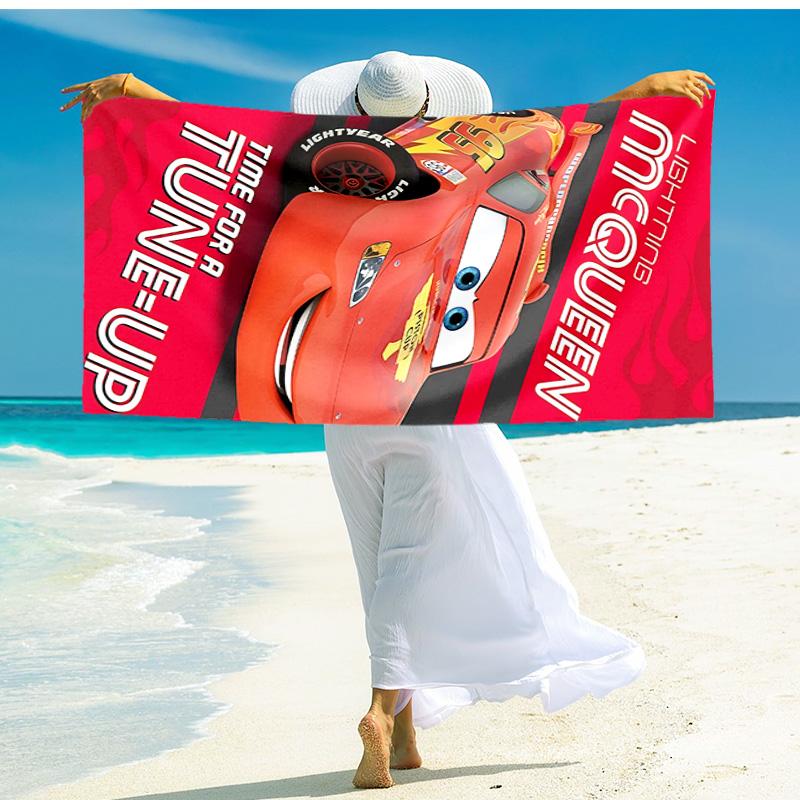 1pc Cars Movie Characters beach towel,quick drying absorbent beach towel,outdoor sports swimming beach towel,Soft and comfortable Y71811