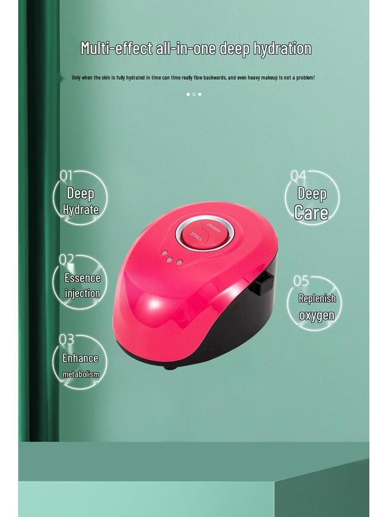 Portable High-Pressure Oxygen Spray for Facial Hydration and Rejuvenation