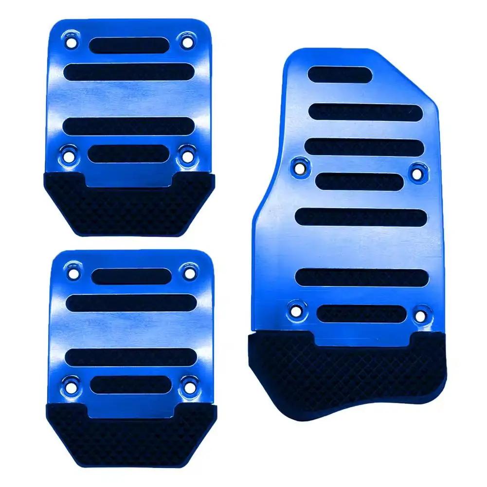 Universal Car Pedal Cover Aluminum Automatic Transmission Foot Non-Slip Gas Kit Pedals Accessories Brake Tools Fuel Pad Car V2Z0