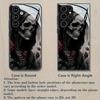 Skull Rose Pattern Glass Phone Case Suitable for Samsung Galaxy S26 S25 S24 S23 S22 S20 FE/Ultra/Plus Anti Drop Back Cover