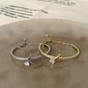 Niche Design Sense Micro-Inlaid Zircon Metal Opening Bracelet Women'S Personality Exquisite Fashion Temperament Versatile Bracelet Jewelry