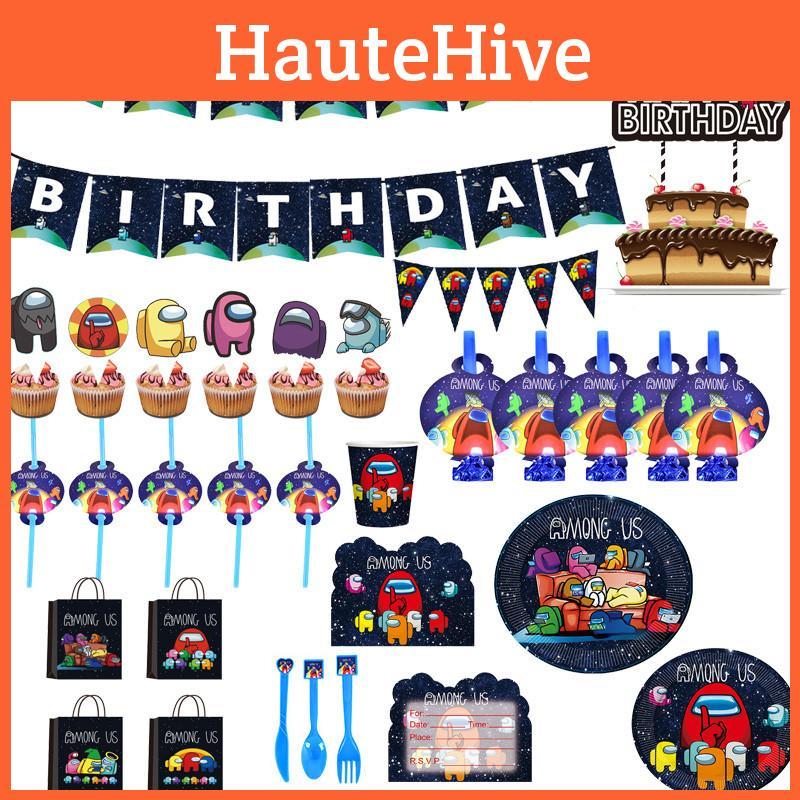 Birthday Party Theme Supplies Decoration Kids Plate Tablecloth Banner