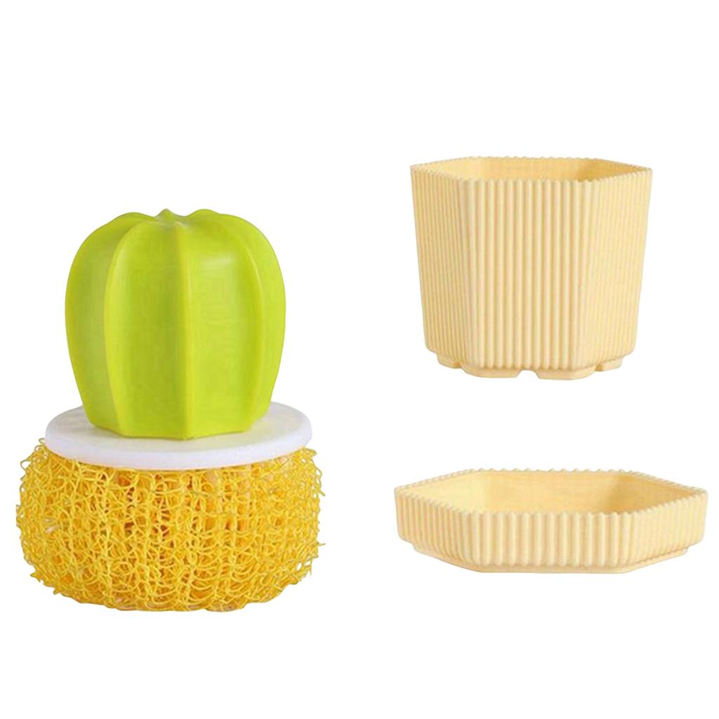 Comfort Grip Soap Dispensing Kitchen Scrub Soap Dispensing Dish Brush