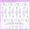 Transparent Bubble Garlands - Colored Bubble Decorations Mermaid Birthday Decorations Hanging Streamer Under The Sea Ocean Garland for Birthday
