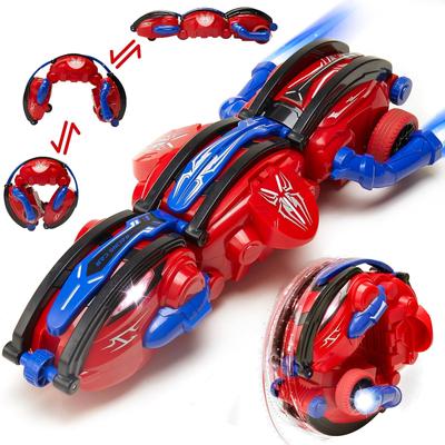 RC auta 2,4 GHz s LED světly 360° rolovací auto s dálkovým ovládáním otočné RC auto kaskadérské pro děti Hračky do aut s hadem pro chlapce a děti