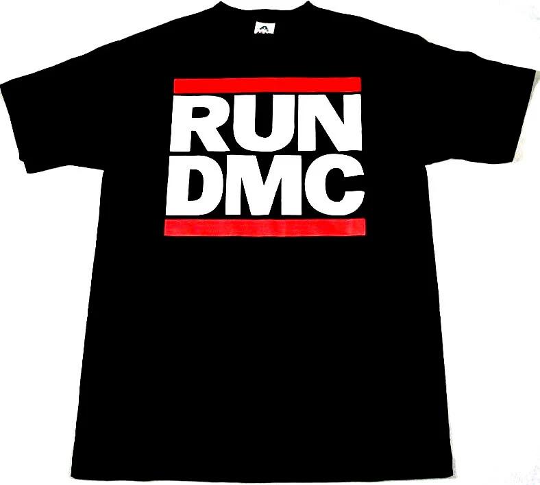 

RUN DMC JMJ Retro T-shirt Rap Hip Hop Men s Tee Black 100% Cotton New XXL
