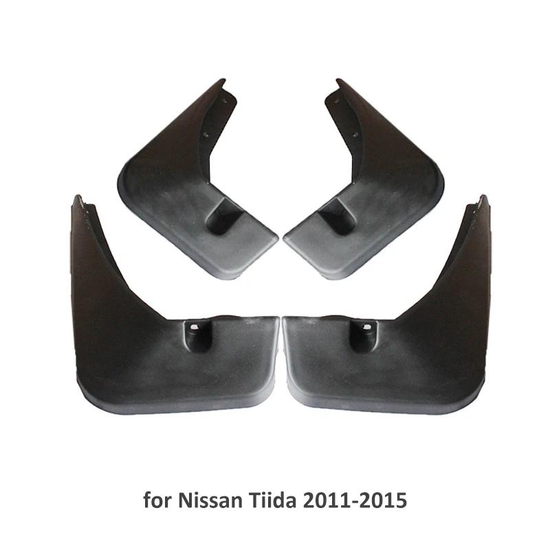 Mudguards for Nissan Tiida 2007-2016 Mudflaps for Nissan Versa Latio C11 Plastic Car Fender Mud Flap Splash Auto Guards