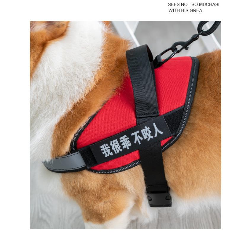 Dog Chest Strap Medium and Large Pet Leash Dog Vest Dog Chain Explosion Proof Chest Back