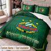 Rapid Wien FC Printed Bedding Set Custom Name Text 1 Duvet Cover 2 Pillowcases For Bedroom