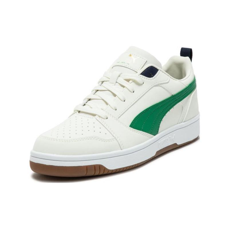 PUMA Rebound v6 Low 75 Years Unisex Comfort Low Skate Shoes White Green 392484-02