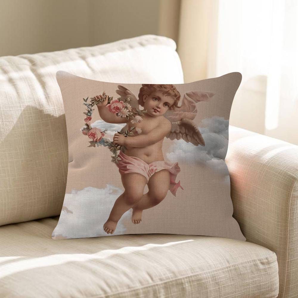 Kensington Kiss Cherub Pillow Gift Home Office Decoration Pillow Bedroom Sofa Car Cushion CoverPillow Case