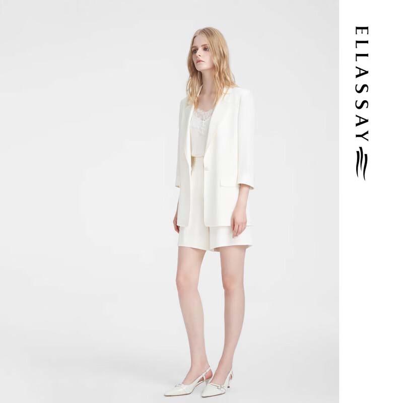 ELLASSAY Women's Silk High-Waist Broad-Leg Shorts