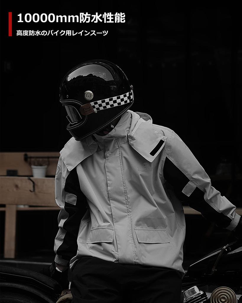 IRON Motorcycle Rainwear Set with Shoe Waterproof and Ideal for and Mountaineering JIA'S Men's Covers, Water-Repellent, Cycling, Golf, Work,