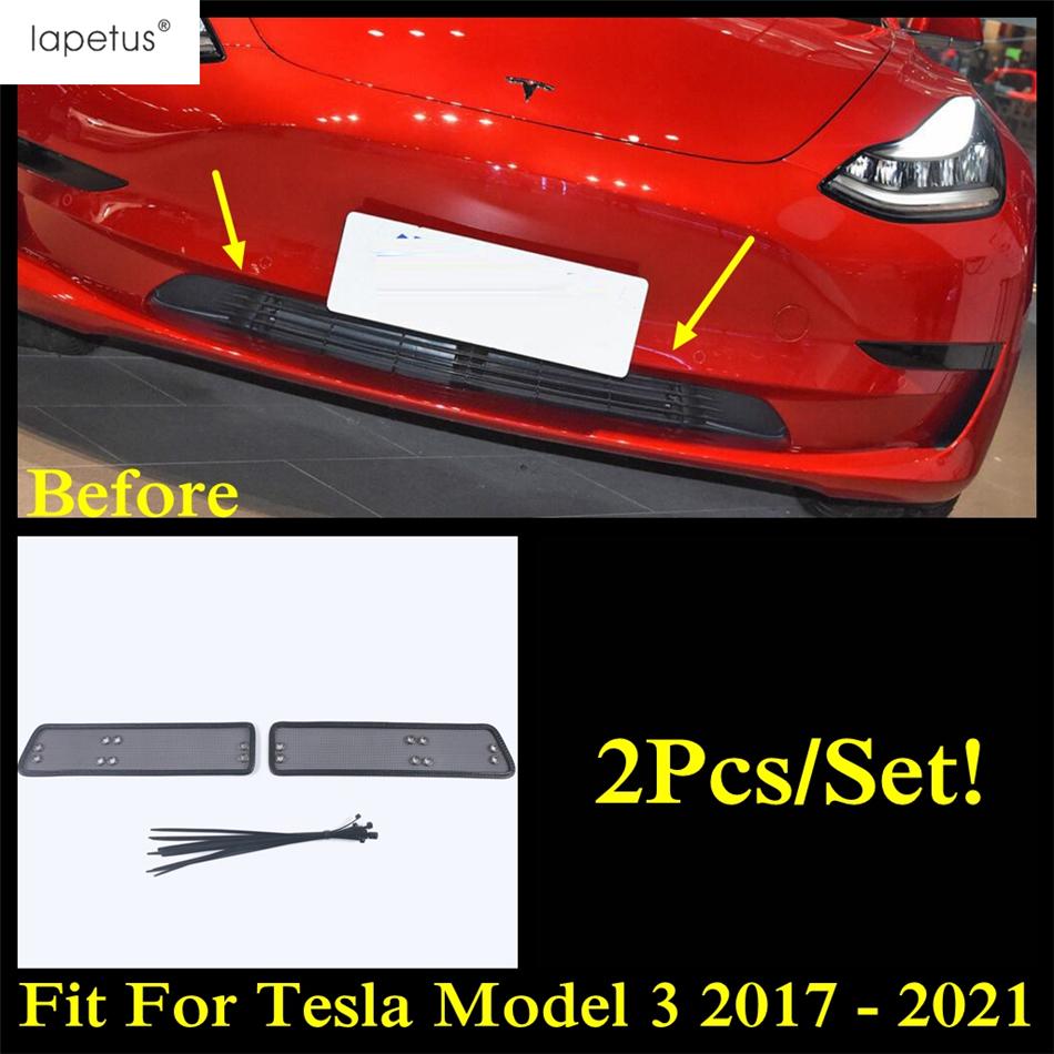 Front Grille Ert Net Ect Screening Mesh Protection Trim Accessories For Tesla Model Y  - 2024 / Model 3 2017 -