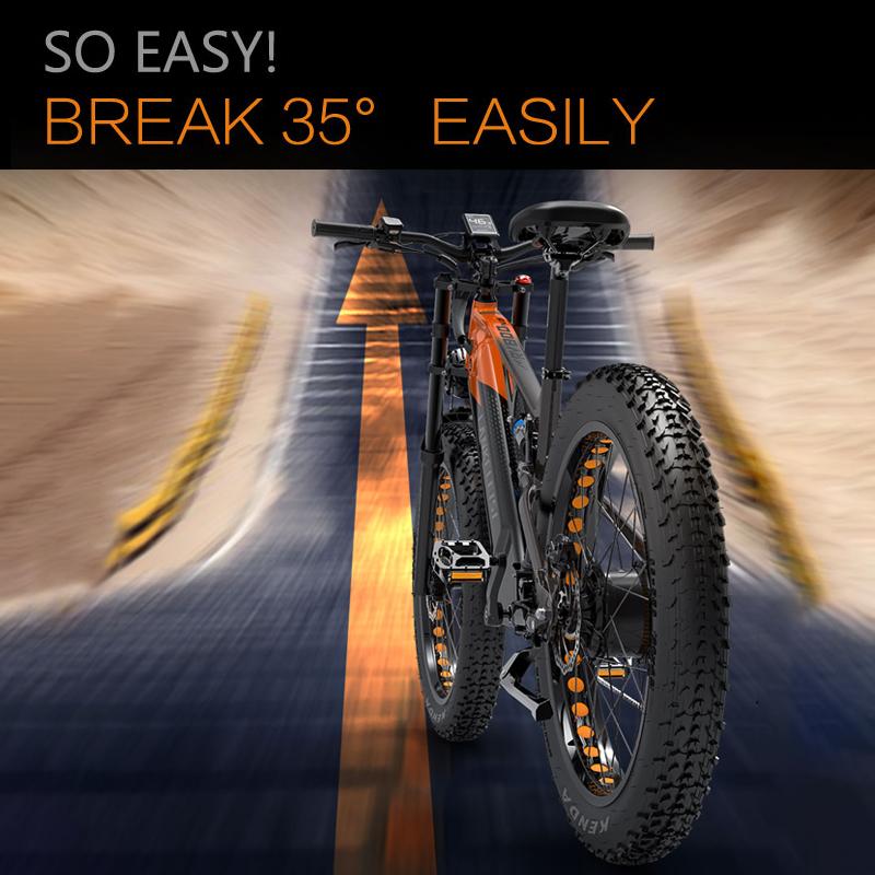 LANKELEISI RV800 Plus elektrikli bisiklet 750W motor 48V20AH pil 140 km hız e-bisiklet 26*4.0 inç büyük lastik yetişkin elektrikli bisiklet