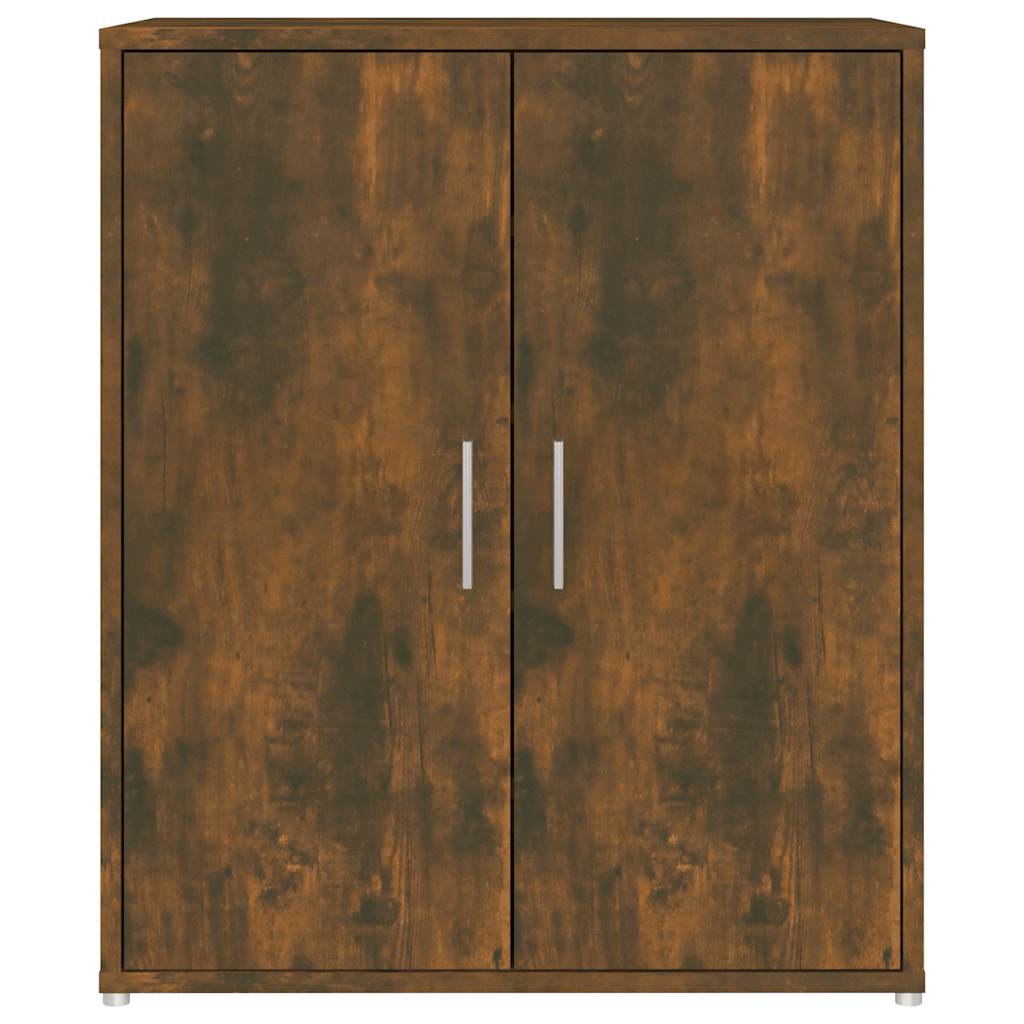 Shoe Cabinet Smoked Oak 60 x 35 x 70 cm Particleboard