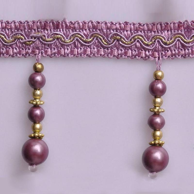 11 Meter Gardinband Pärlförsedd Hänge Spetsband Tofs Pärlfrans Gardintillbehör Möbeldekorationsband DIY Syhantverk