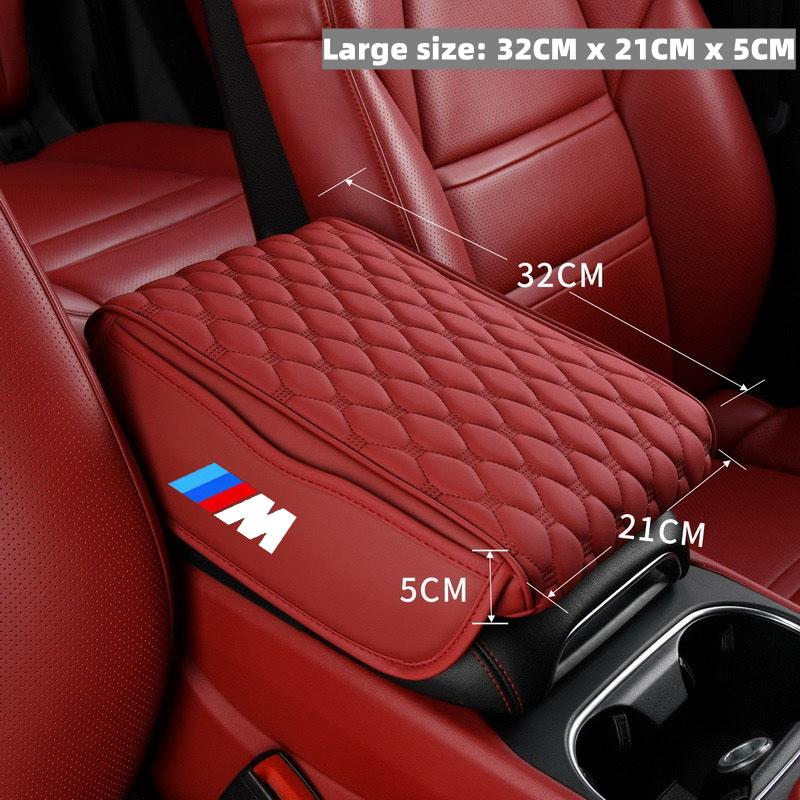 PU Leather Car Armrest Mat Center Console Arm Rest Protection Cushion For BMW M E30 E39 E46 E90 E93 E60 F10 M5 M6 M7 X4 X5 X1
