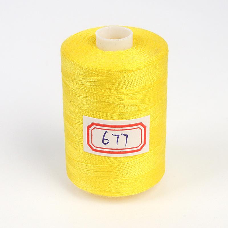 Hilo de Coser de Poliéster de Alta Velocidad 402 - 1000 Yardas, Colores Arcoíris, Ideal para Proyectos de Costura Casera y a Mano