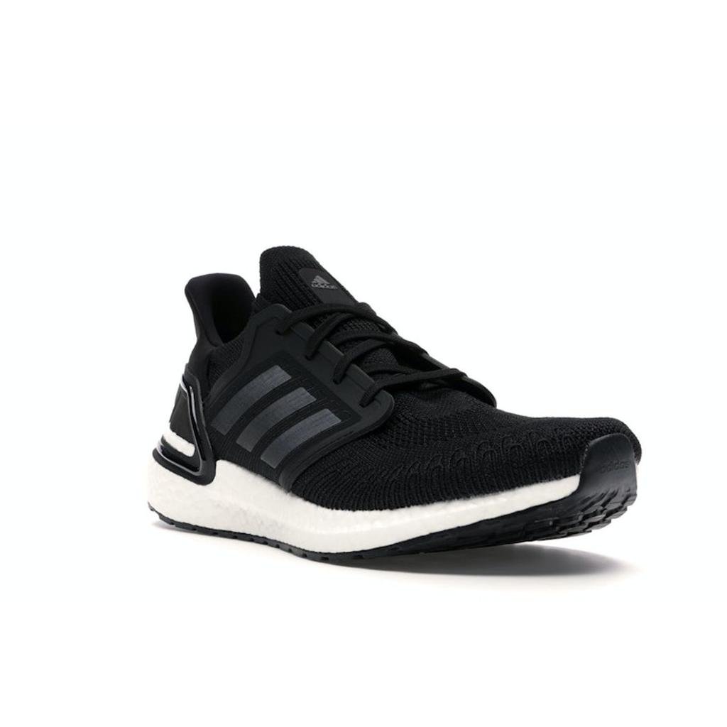 Adidas Unisexové tenisky UltraBoost 20 Core Black Noční metalická bílá EF1043