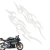usptalie Motorcycle Decal, Flame Sticker | 2 Pack Waterproof Emblem for Suitcase Tall Box Golf Cart Bumper Boat