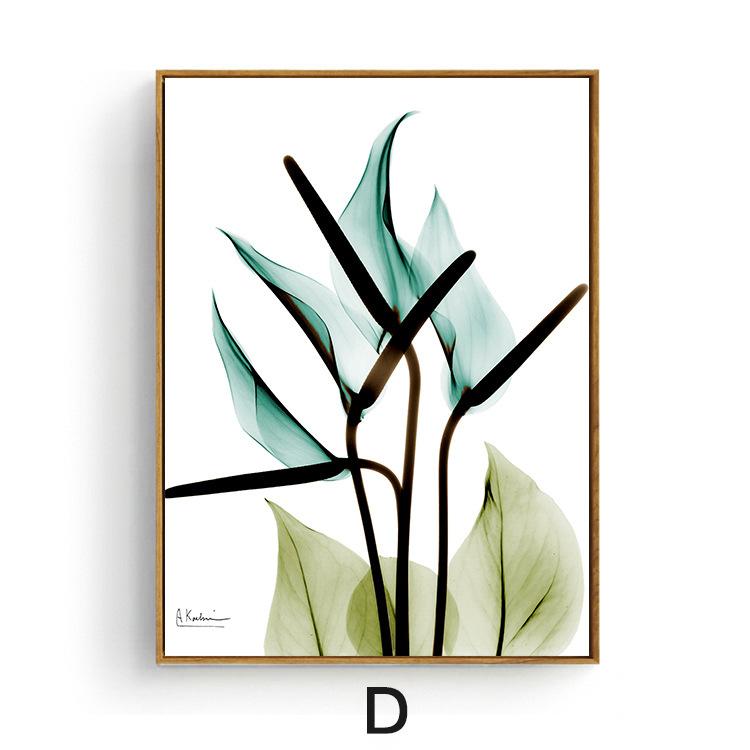 

Скандинавский холст, картина, розовый, синий, прозрачный, красочный, цветочный, растительный, литературный и художественный стиль, для коридора, плакат 40x60cm no frame