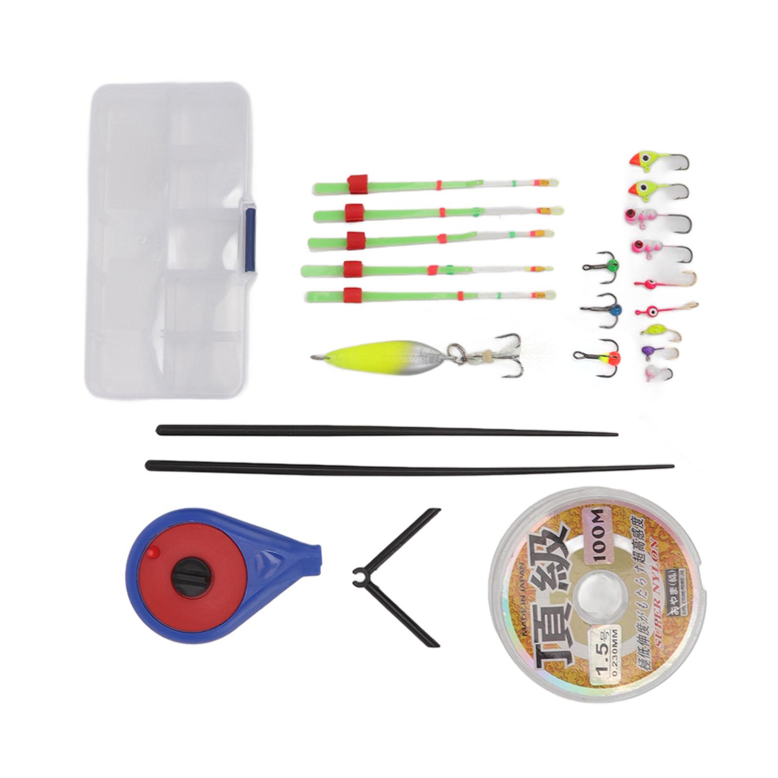 

Мини Зимняя Удочка Кончик Удочки Вершинка Удочки Леска Крючки Аксессуары для Зимней Рыбалки Желтый