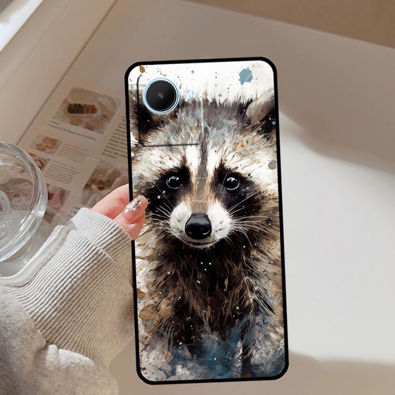Raccoon Animal For Realme 14 Pro Plus 10 11 12 13 GT 6 6T 5 GT7 Pro C67 C61 C55 C53 C51 C21Y C25S C75 Case