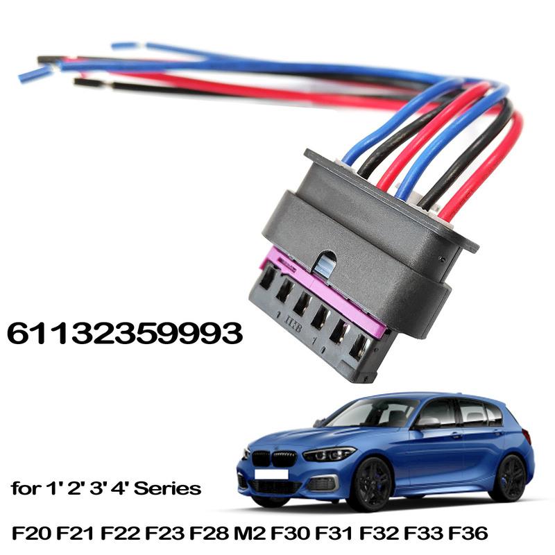 Für BMW 1 2 3 4 Serie F20 F21 F22 F23 F30 F31 F32 F33 F36 6-Pin Rückleuchten Lampenstecker Kabelbaum Stecker Vorverkabelt 61132359993